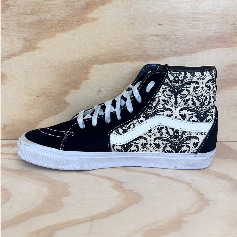 Vans Off The Wall - SK8-Hi Skull Tapestry - Sneakers - Black/White - Men's -11.5 - Picture 4 of 9